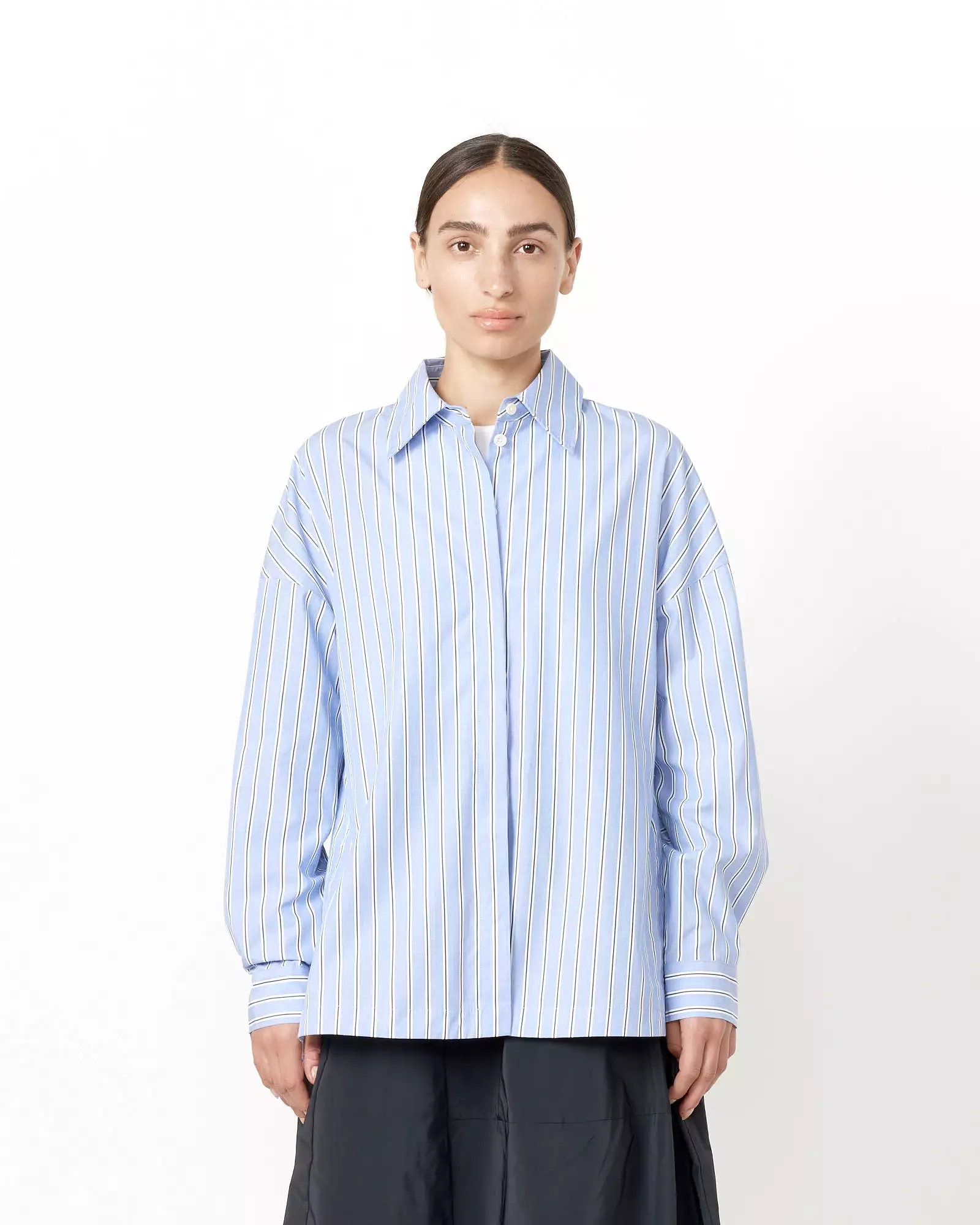 Gabe Oversized Shirt in Blue Multi