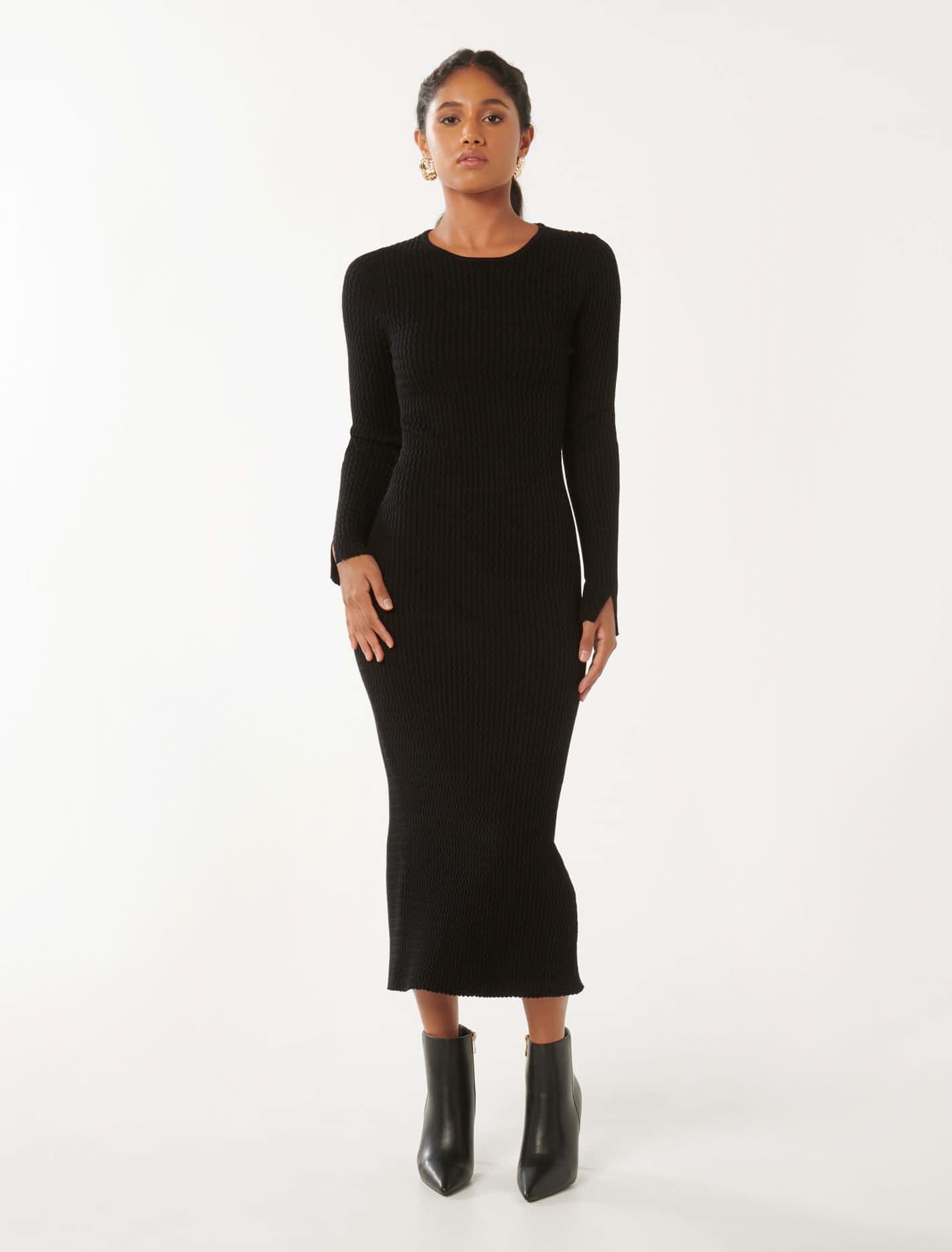 Georgia Petite Crew Neck Dress