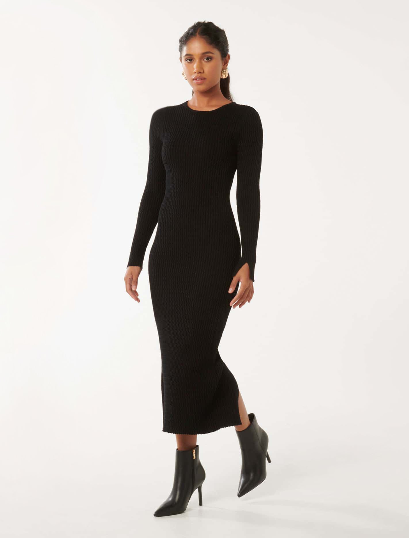 Georgia Petite Crew Neck Dress