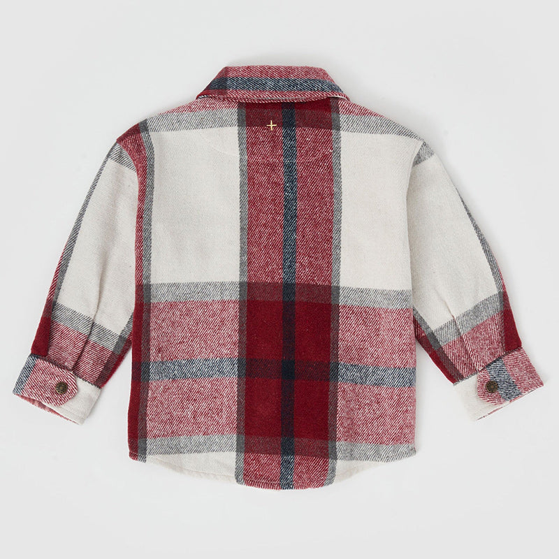 Goldie And Ace Rowan Check Shirt - Burgundy Navy