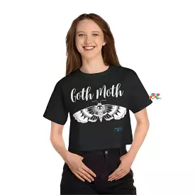 Goth Moth Champion Women's Cropped T-Shirt