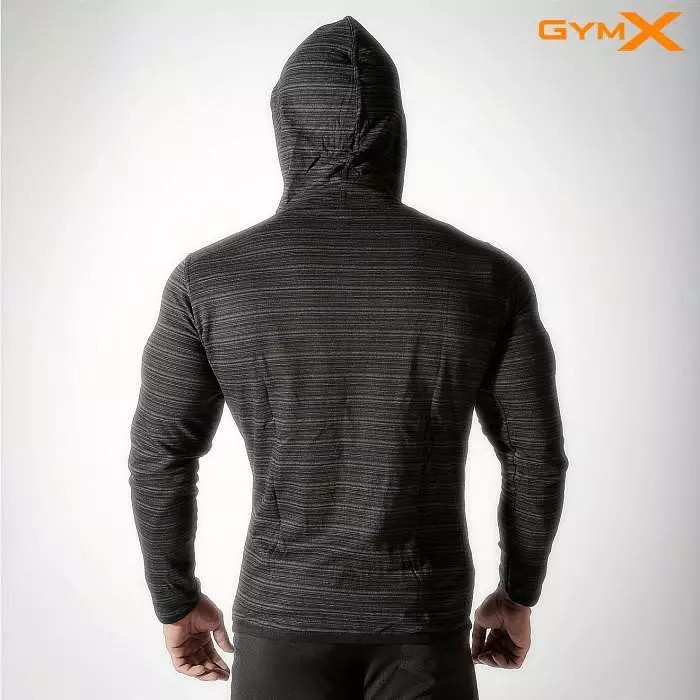 GymX Mens Cotton Legacy Hoodies- Jet Black - Sale