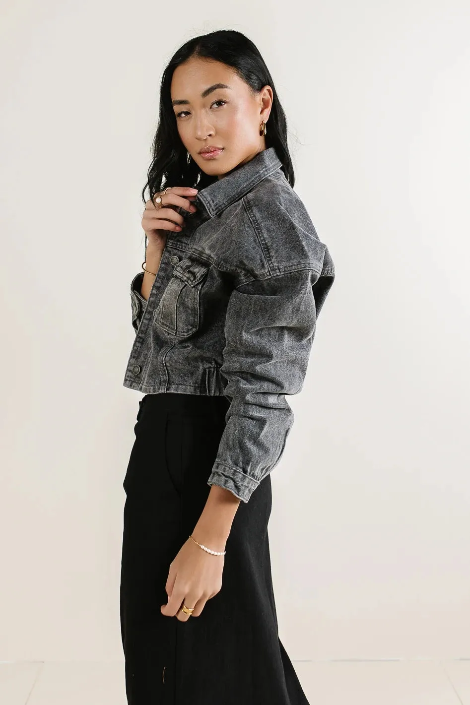 Hayes Cropped Denim Jacket