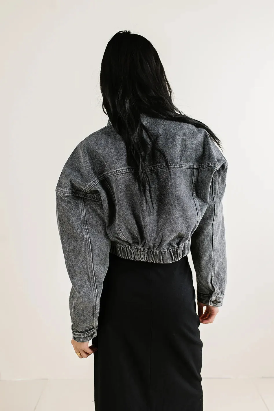 Hayes Cropped Denim Jacket