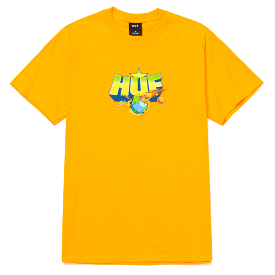 HUF T-SHIRT HUFADELIC SS GOLD