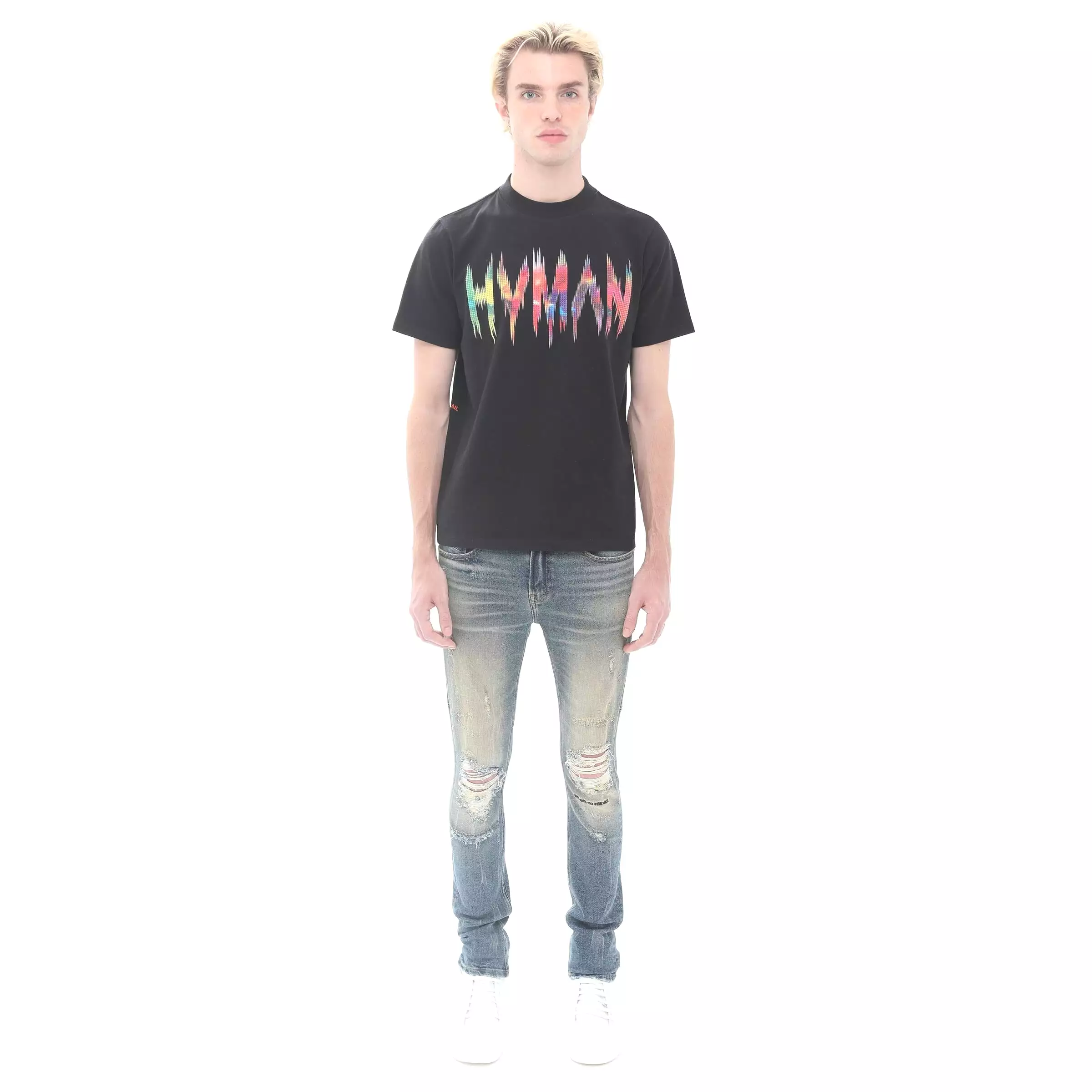 HVMAN Frequency Tee (Blk/Multi) /D17