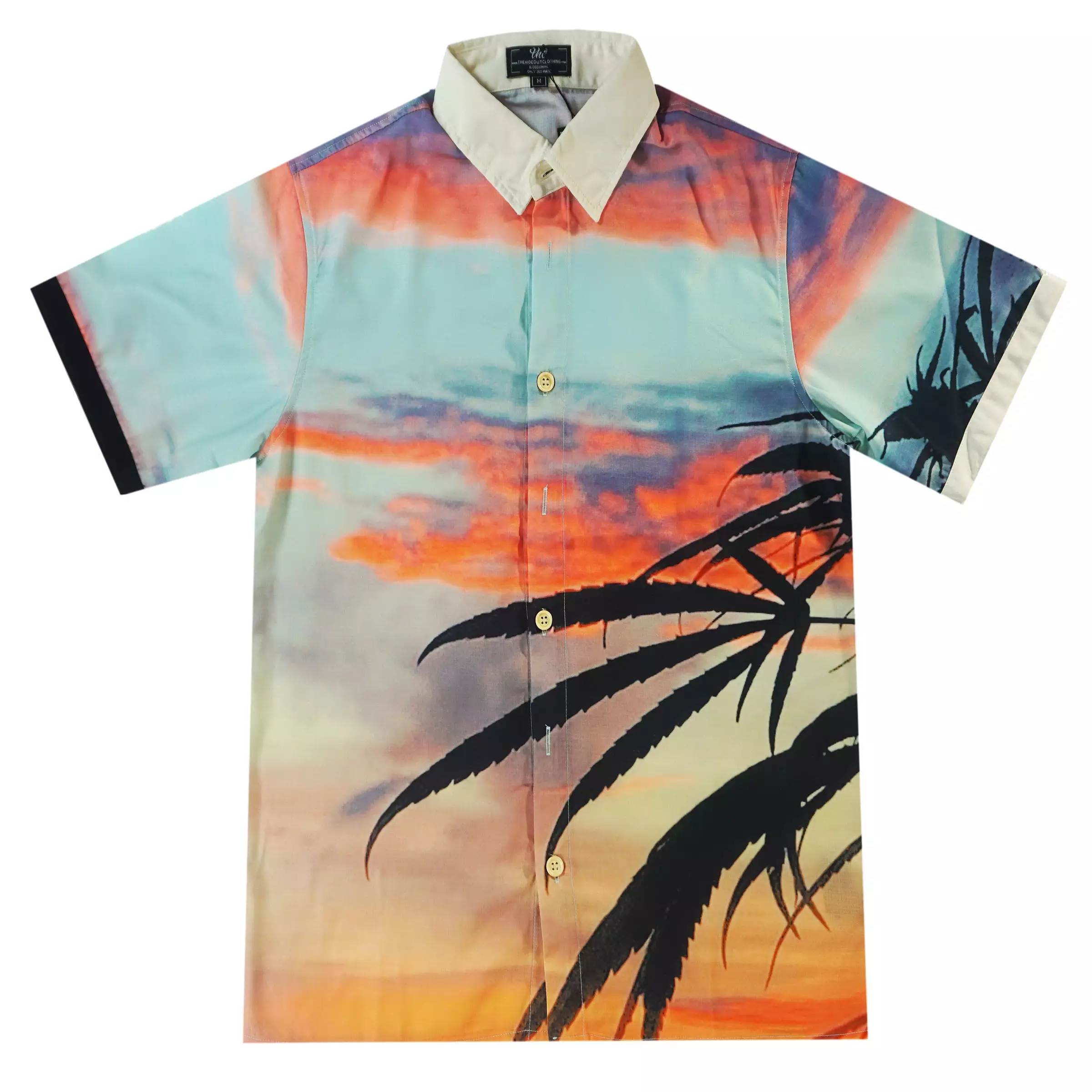 In The Clouds Button Up Shirt (Sunset) /D8