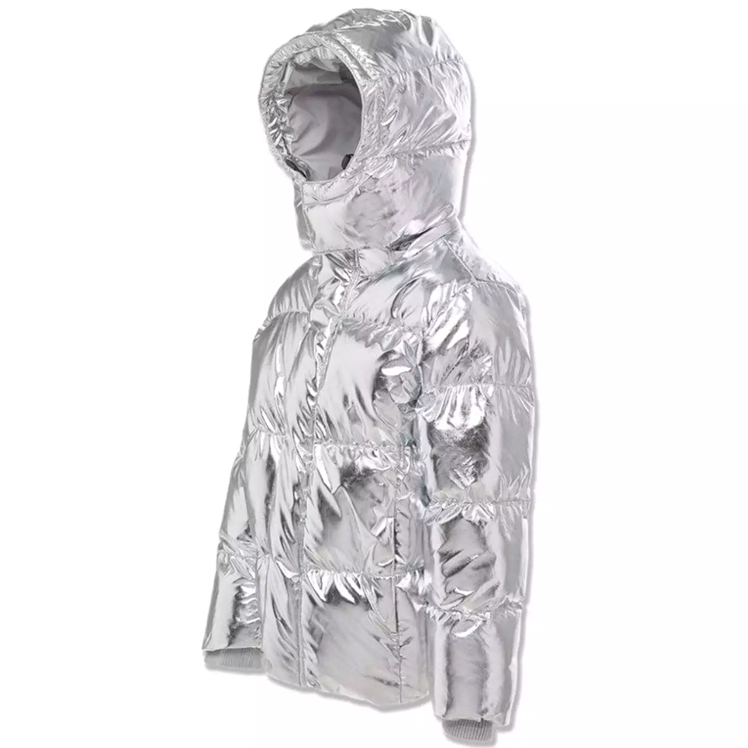 Jordan Craig Metallic Hooded Bubble Toddler Jacket Metallic Silver