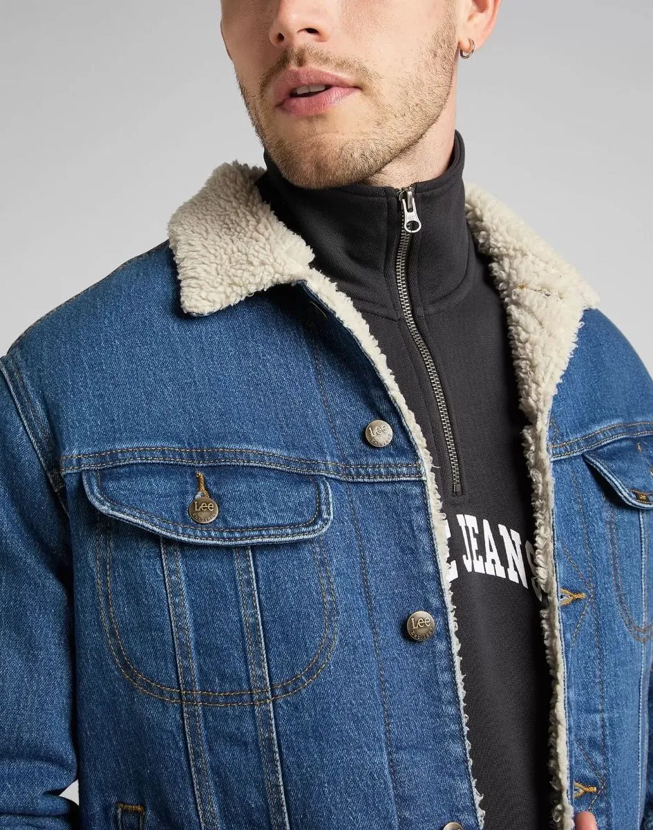 Lee Sherpa Denim Jacket Azure