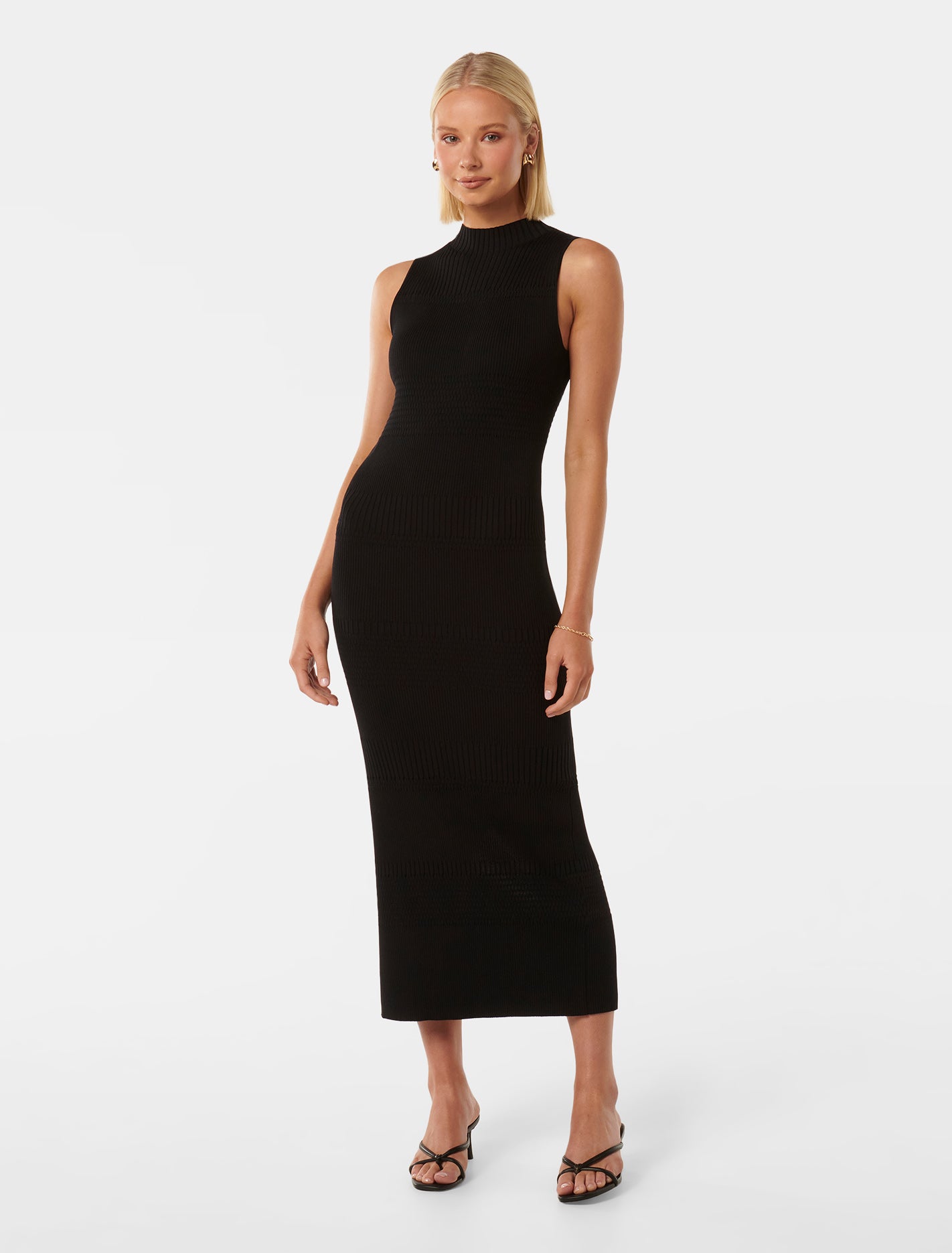 Lexi Sleeveless Self Knit Midi Dress