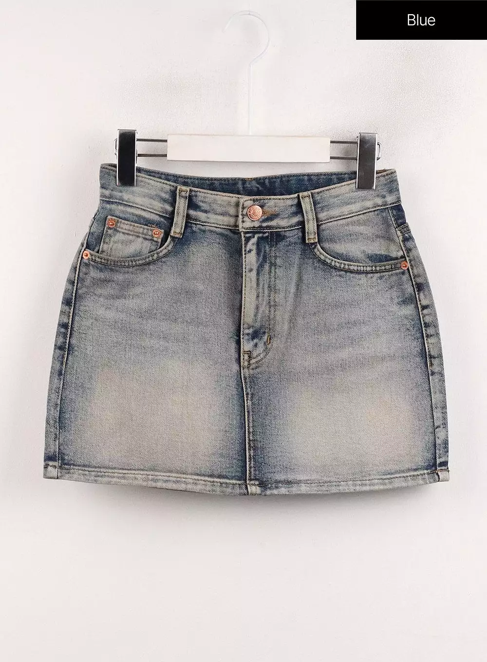 Light Washed Denim Mini Skirt CJ412