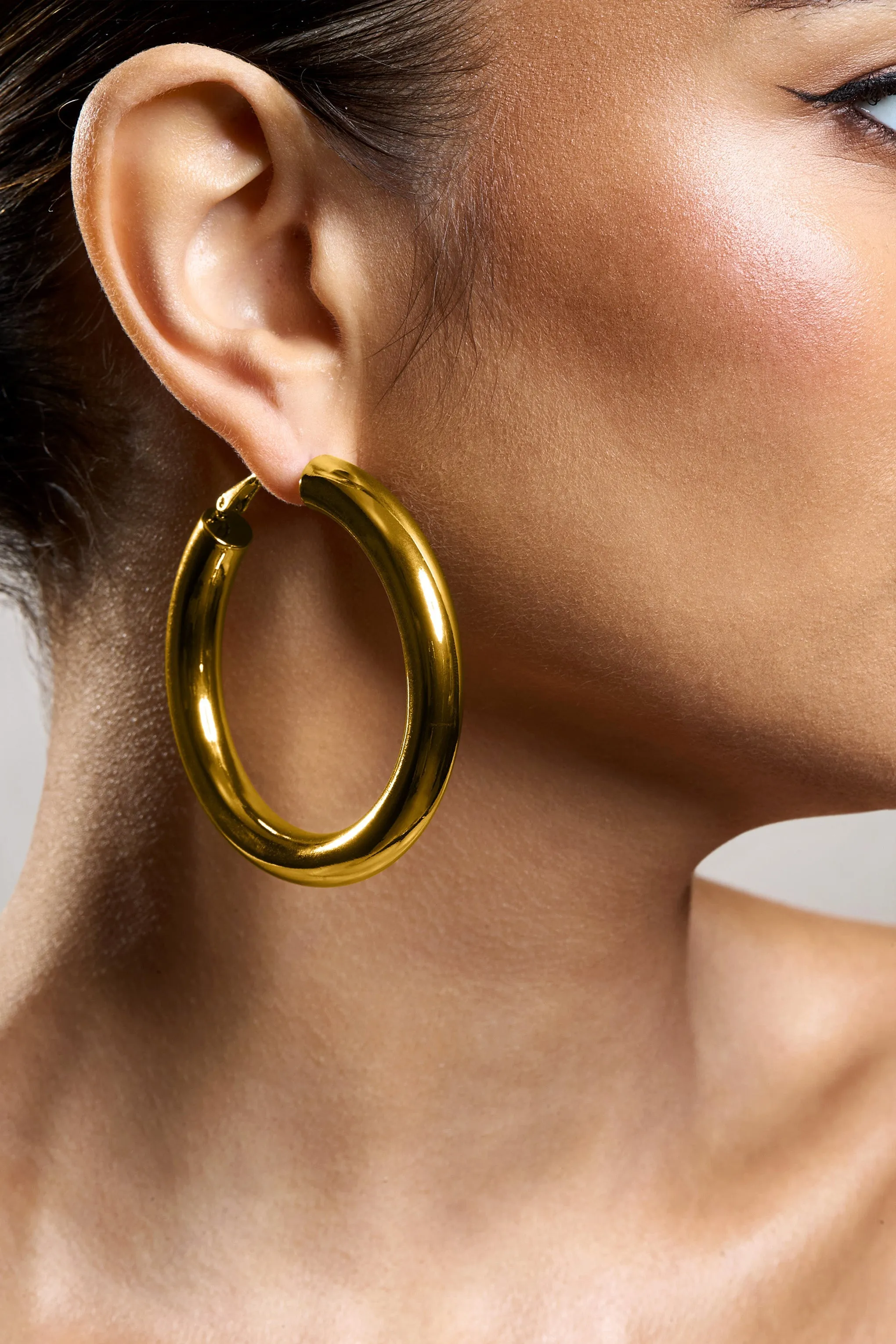 Logan | Gold Chunky Hoop Earrings