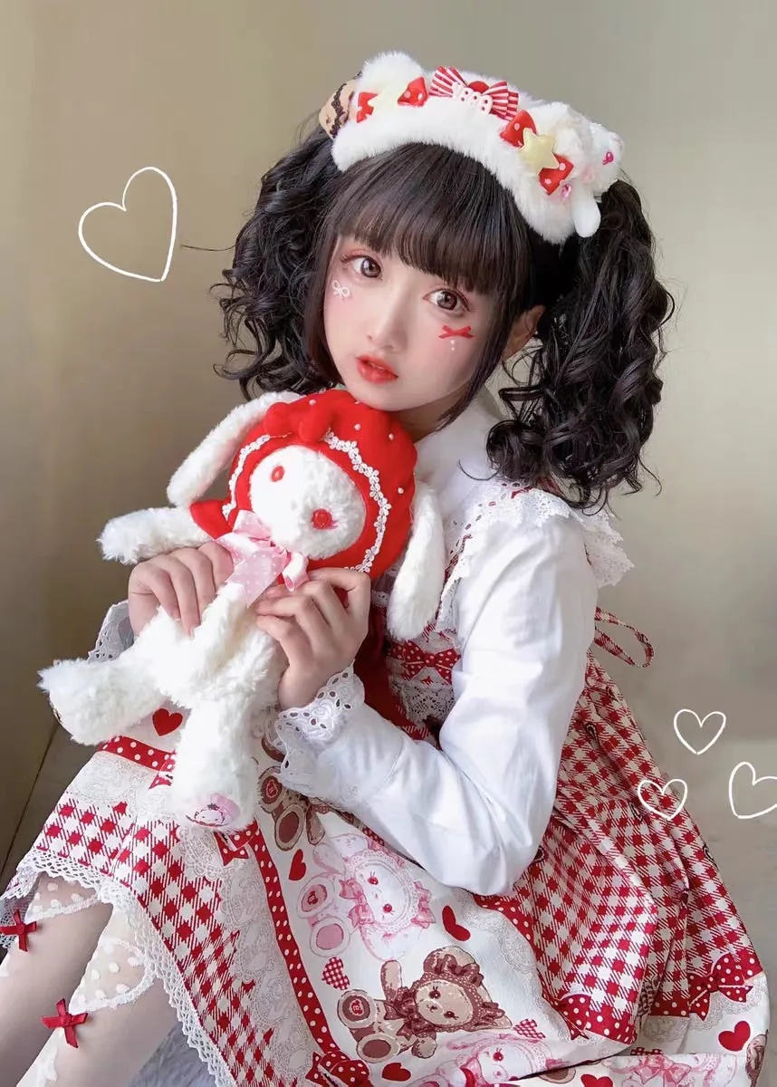 Lolita accessories hair band fleece bear ear