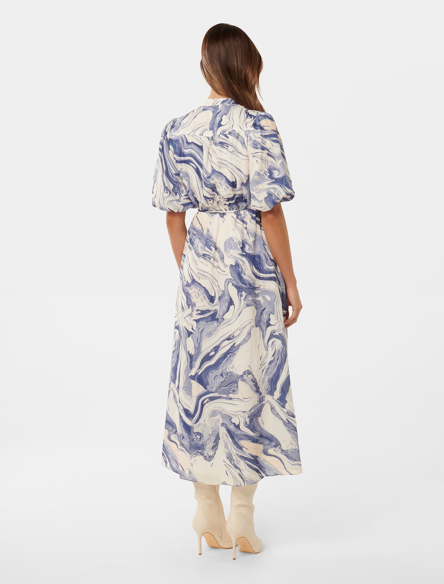 Loren Puff Sleeve Midi Dress