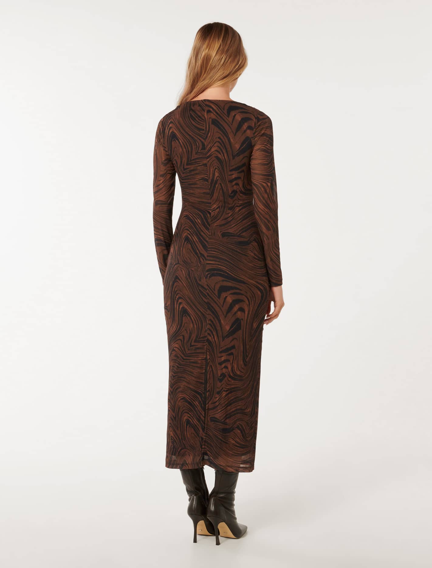 Loretta Ruched Side Midi Dress