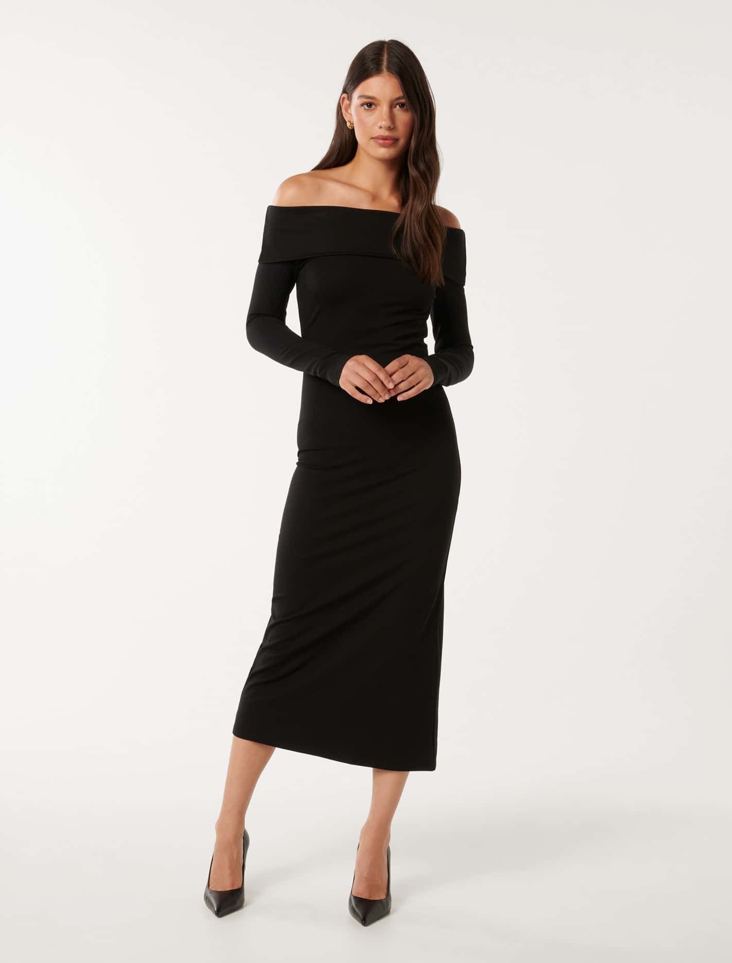 Louise Long Sleeve Midi Dress