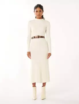 Luisa Petite Fit And Flarebelted Midi Dress