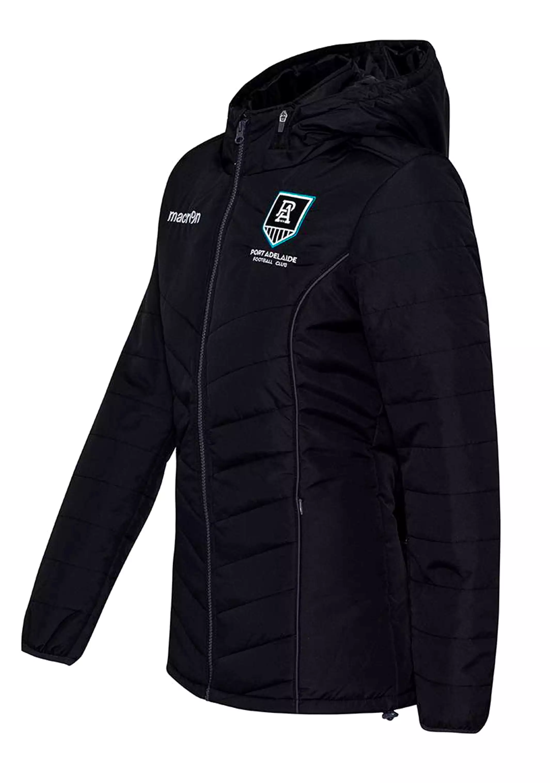 Macron Port Adelaide Womens Travel Puffer Jacket <br> 58130395