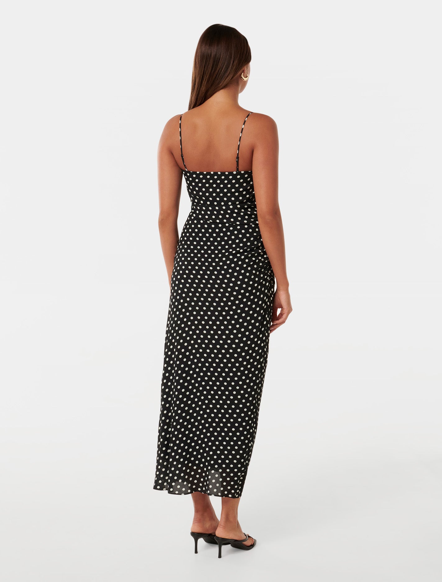 Maisy Ruched Side Midi Dress