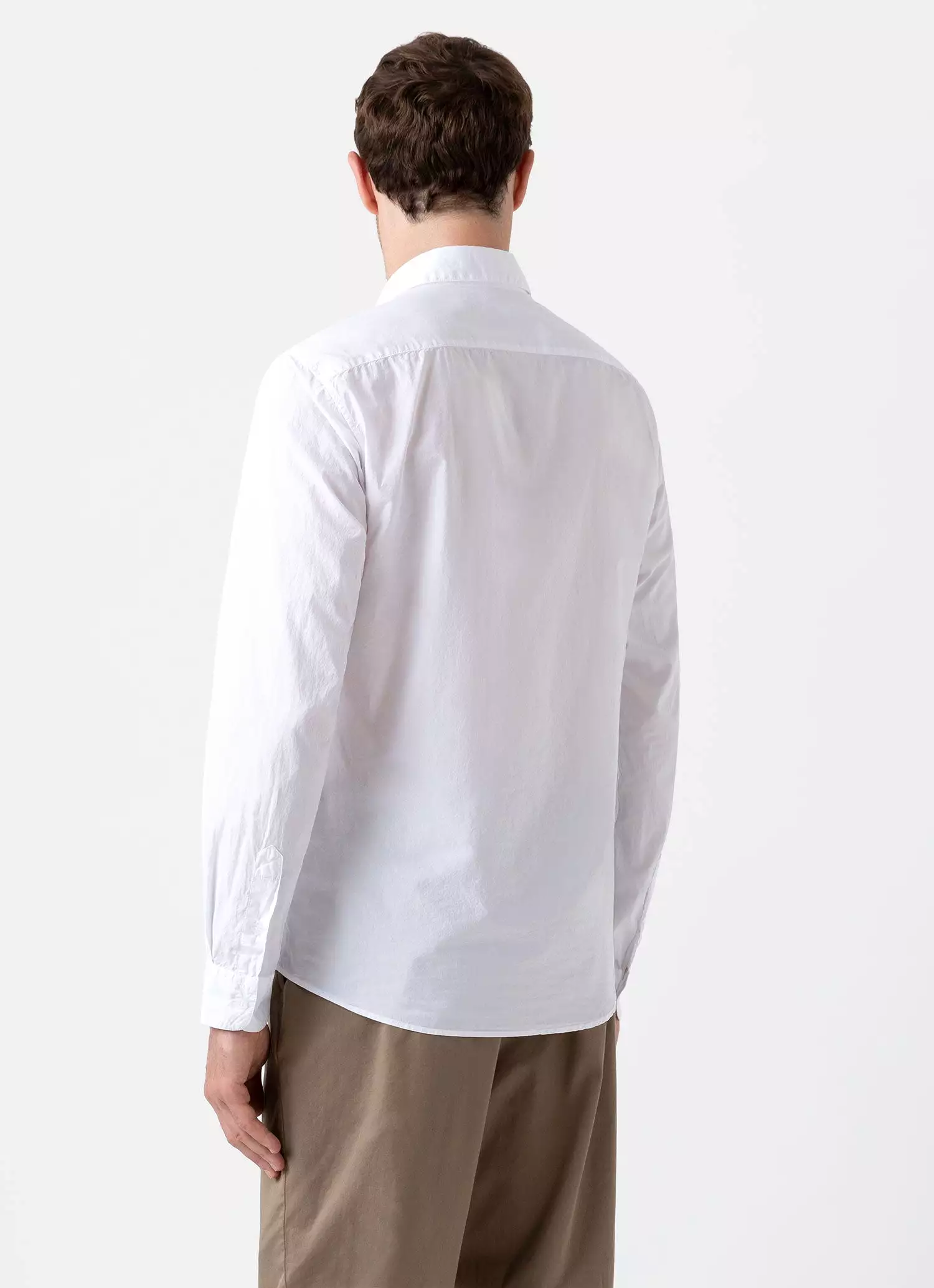 Men's Lightweight Poplin Shirt in White