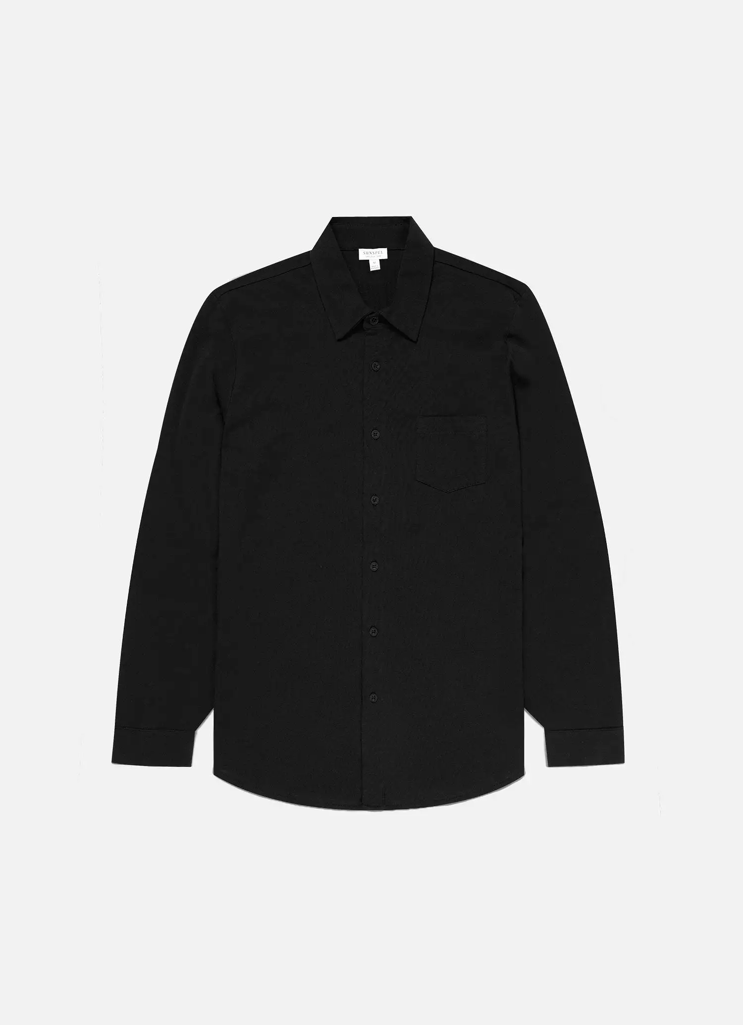 Men's Piqué Shirt in Black