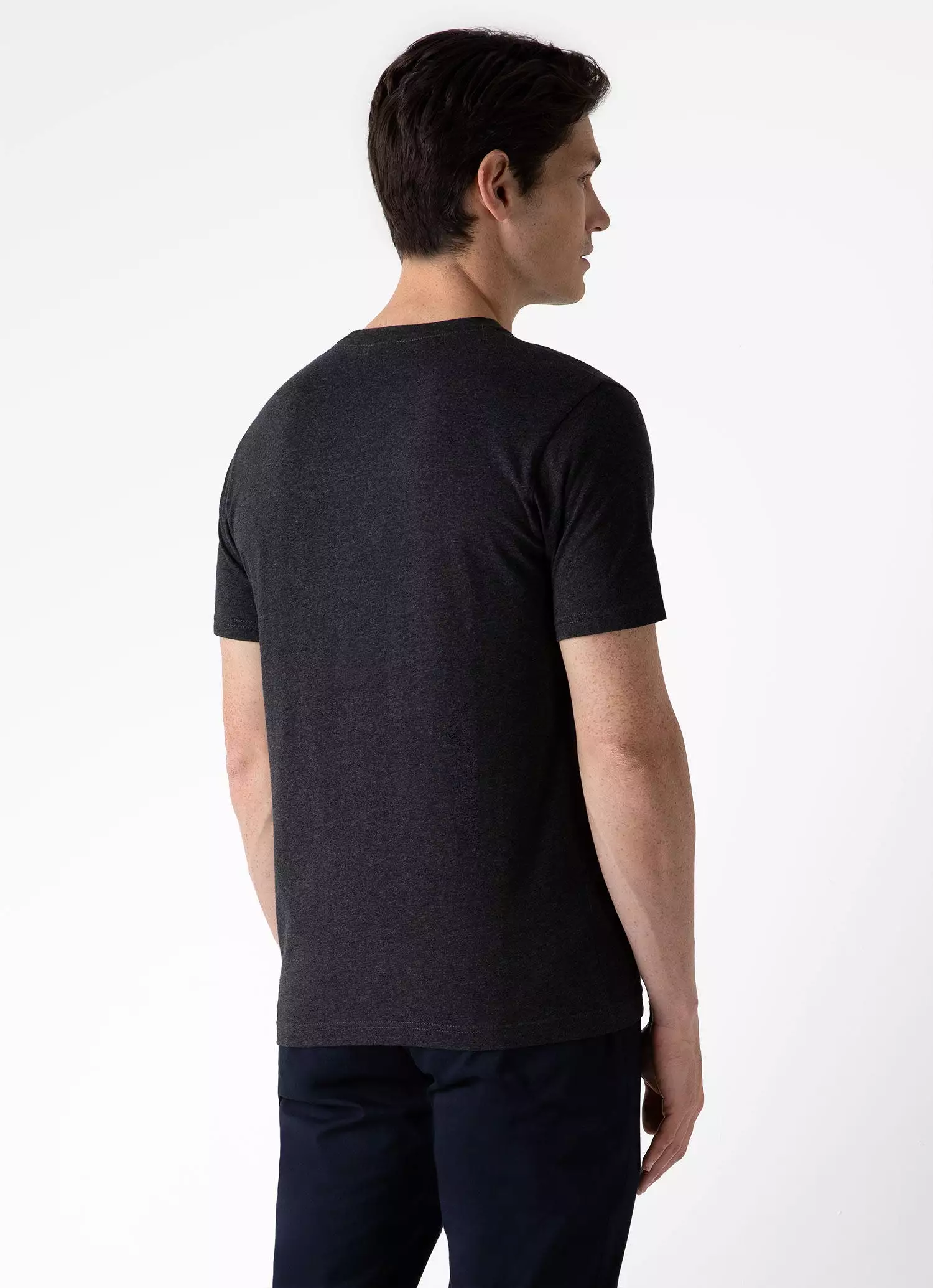 Men's Riviera T-shirt in Charcoal Melange