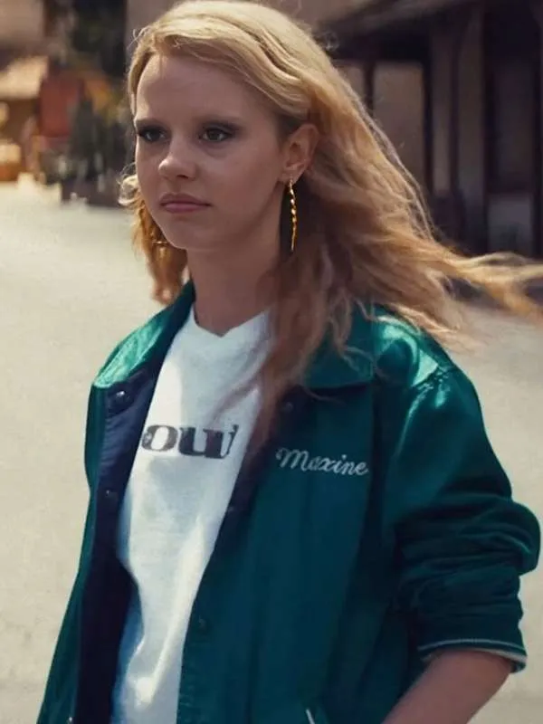 Mia Goth MaXXXine Green Jacket - New American Jackets