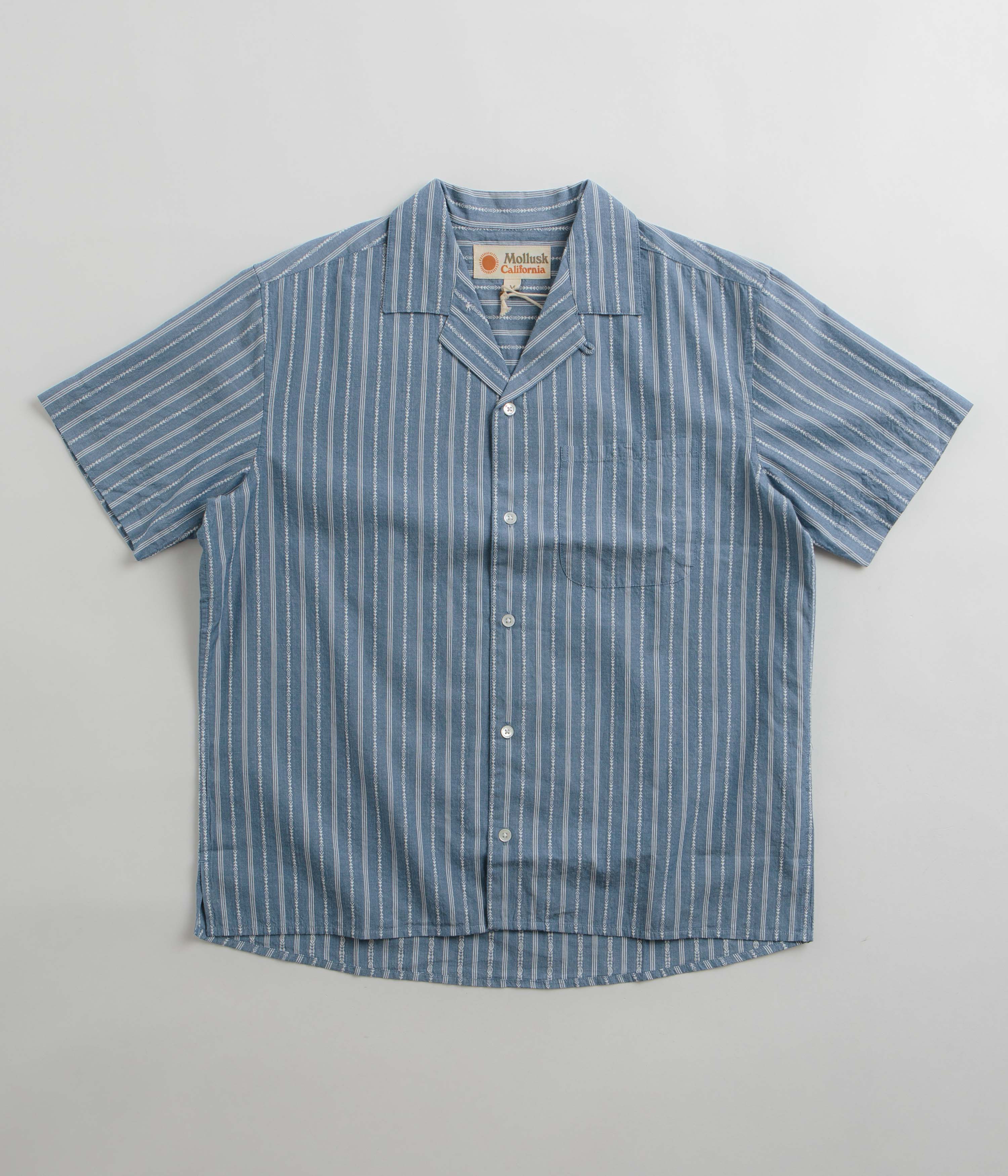 Mollusk Cosmo Shirt - Blue Chambray Dobby