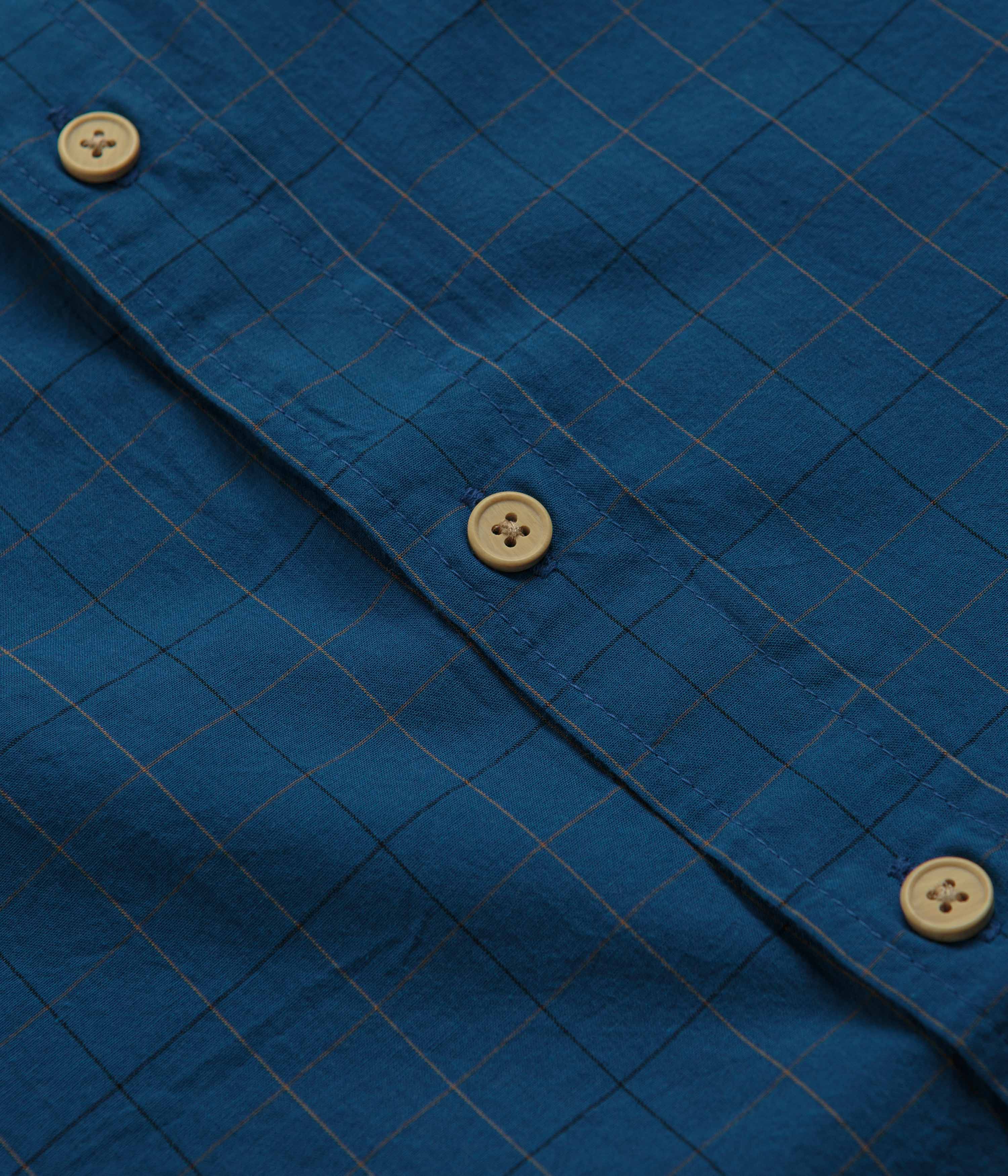 Mollusk Thurston Shirt - Aegean Windowpane