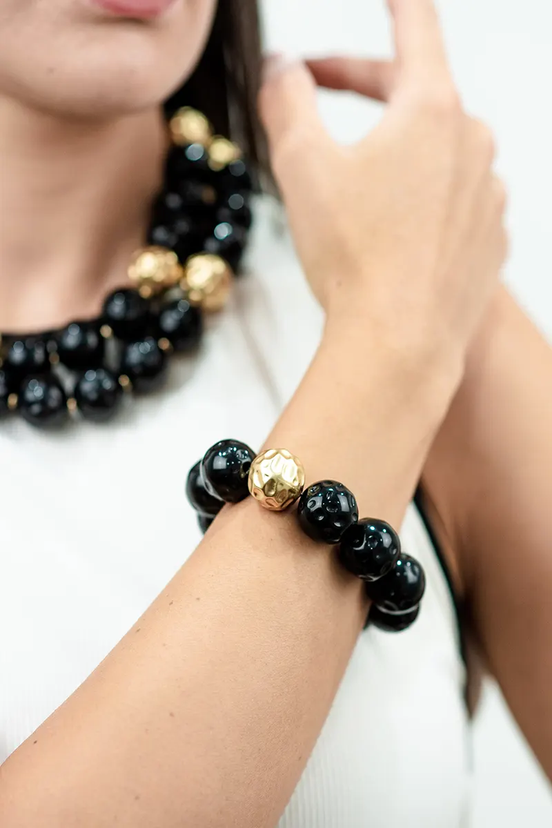 MYA ACCESSORIES | Bracciale con balls elastico