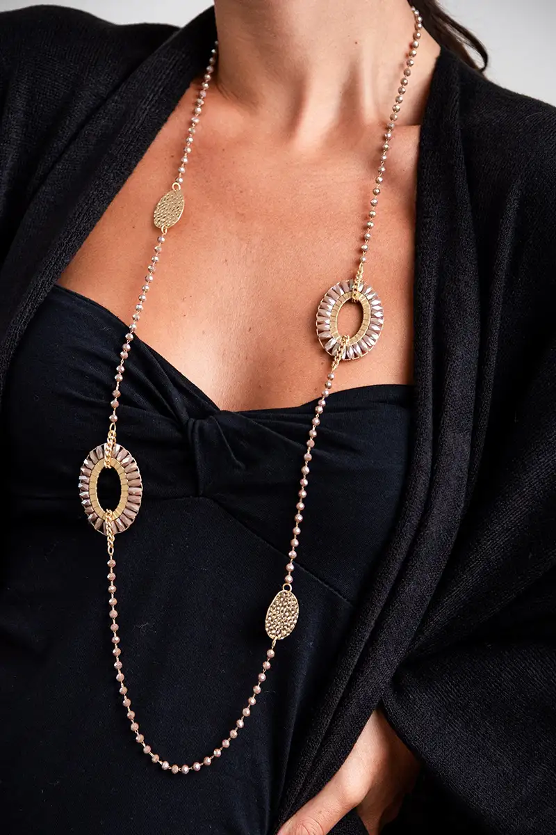 MYA ACCESSORIES | Collana lunga microcristalli