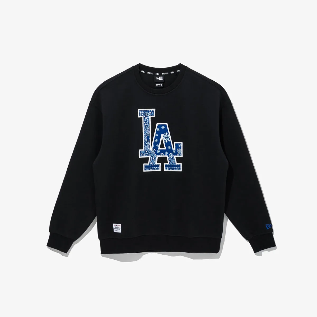 New Era  |Unisex Oversized Logos on the Sleeves Logo Sweatshirts