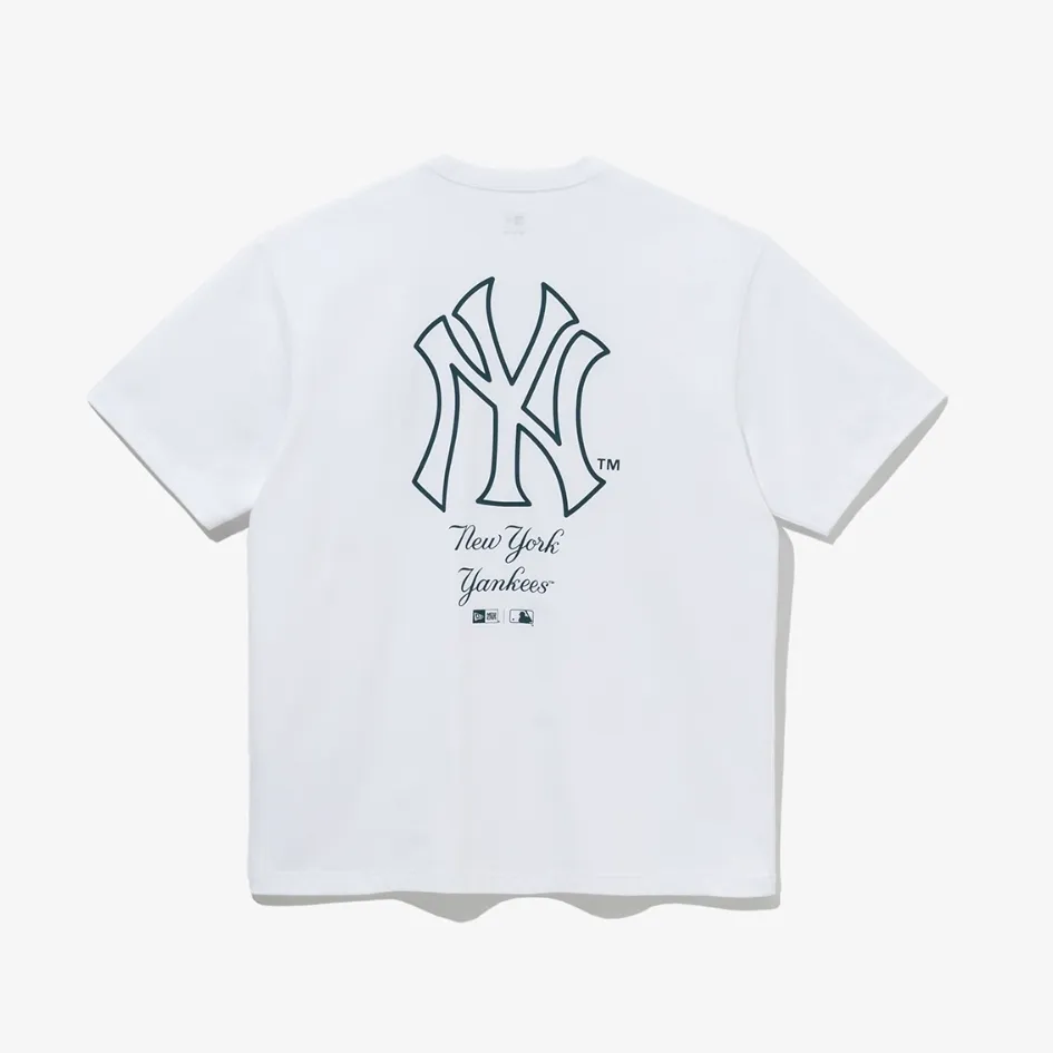 New Era  |Unisex Street Style Oversized Logo T-Shirts