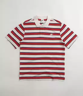 Nike Club Striped Polo Shirt - Sail / White