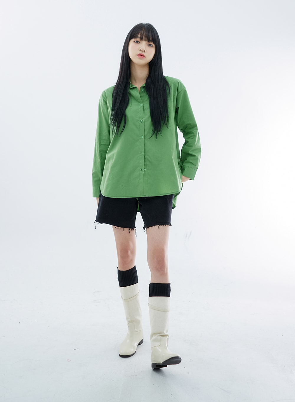 Oversize Long Sleeve Shirt OO04