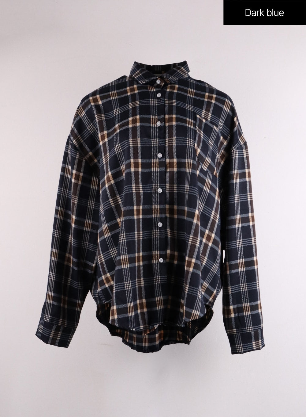 Oversized Checkered Shirt IF402