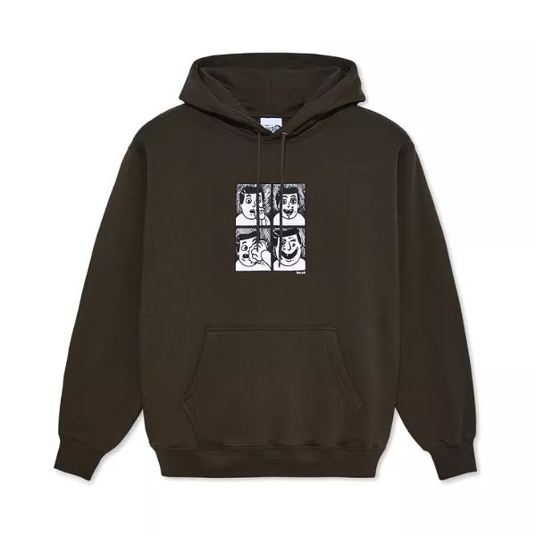 Polar Skate Co. Dave Hoodie Punch - Brown