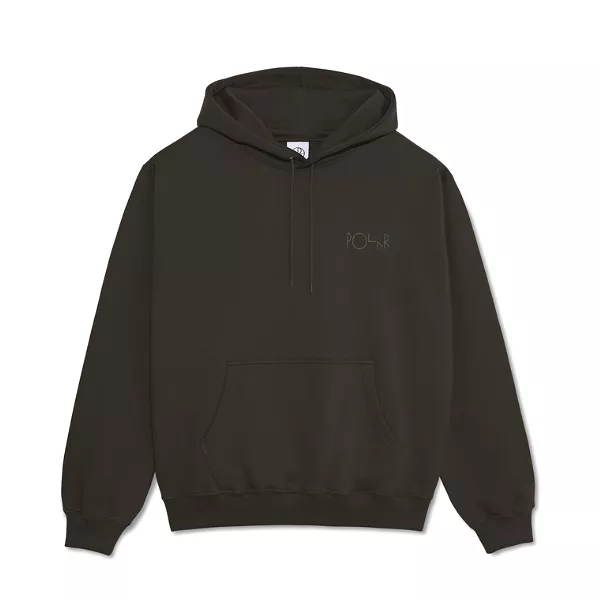 Polar Skate Co. Stroke Logo Dave Hoodie - Dirty Black