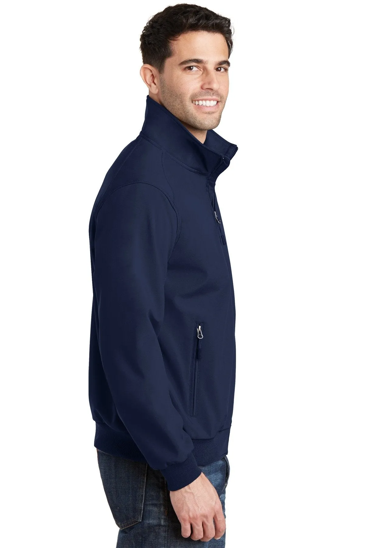 Port Authority Soft Shell Bomber Jacket J337 Dress Blue Navy