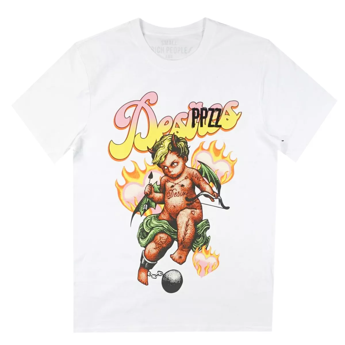 PPZZ x Rich People Desire Tee (Wht/Multi) /D2