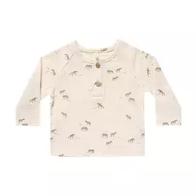 Quincy Mae Zion Shirt - Horses - Natural