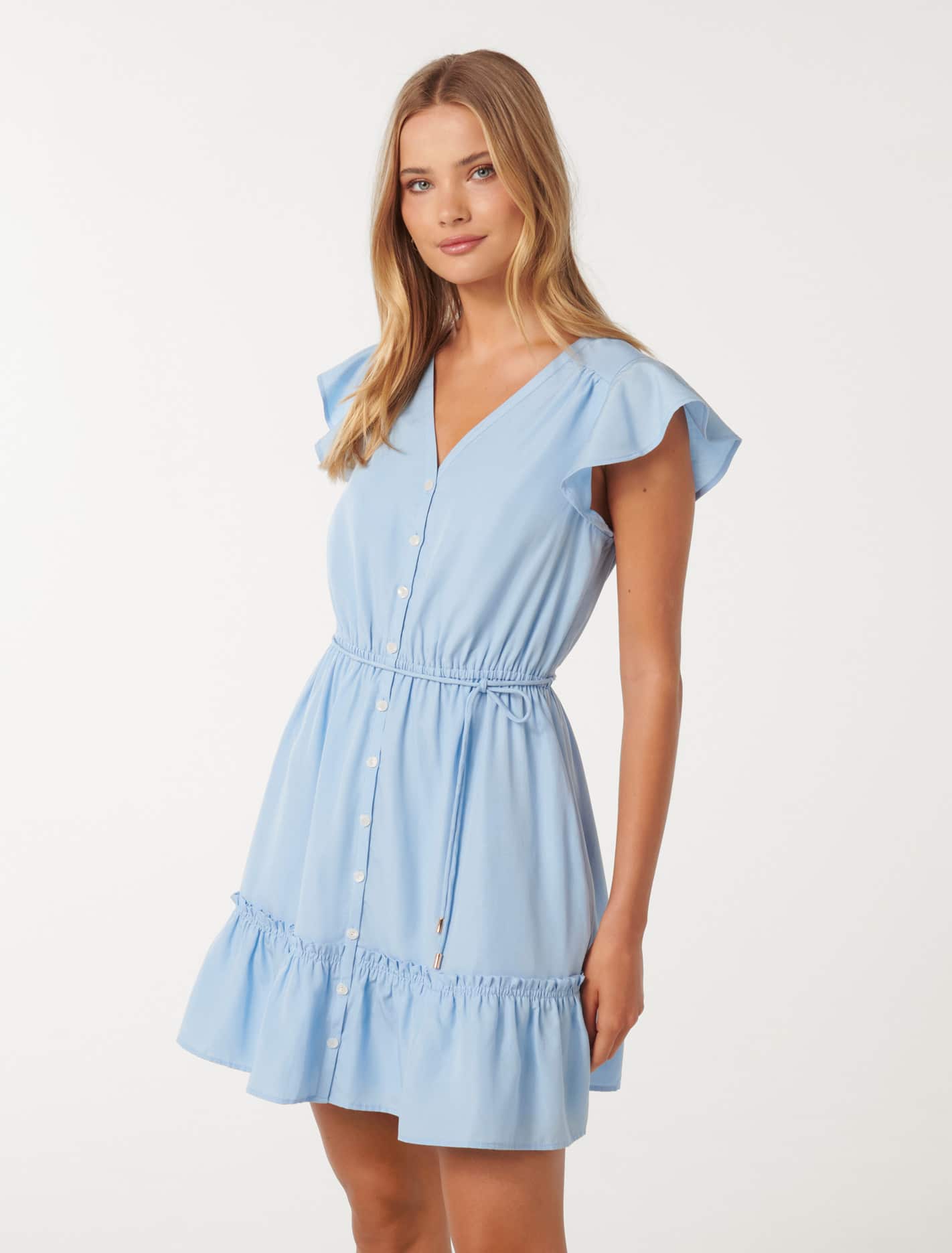 Rahnee Frill Hem Mini Dress