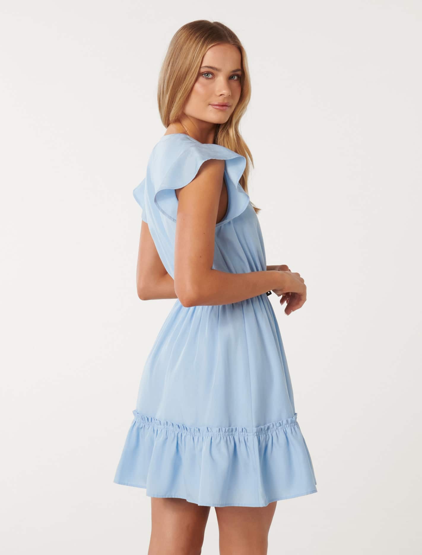 Rahnee Frill Hem Mini Dress