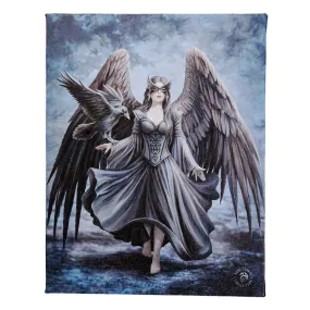 Raven Angel Canvas Print by Anne Stokes