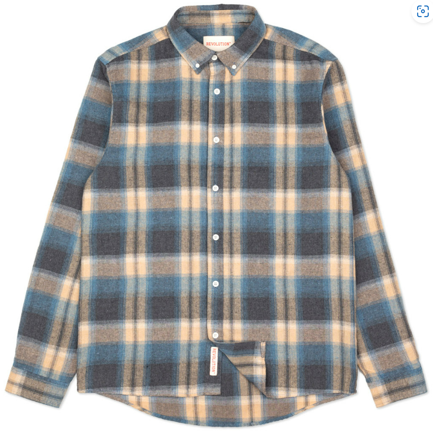 REVOLUTION CHEMISE BUTTON DOWN BLUE