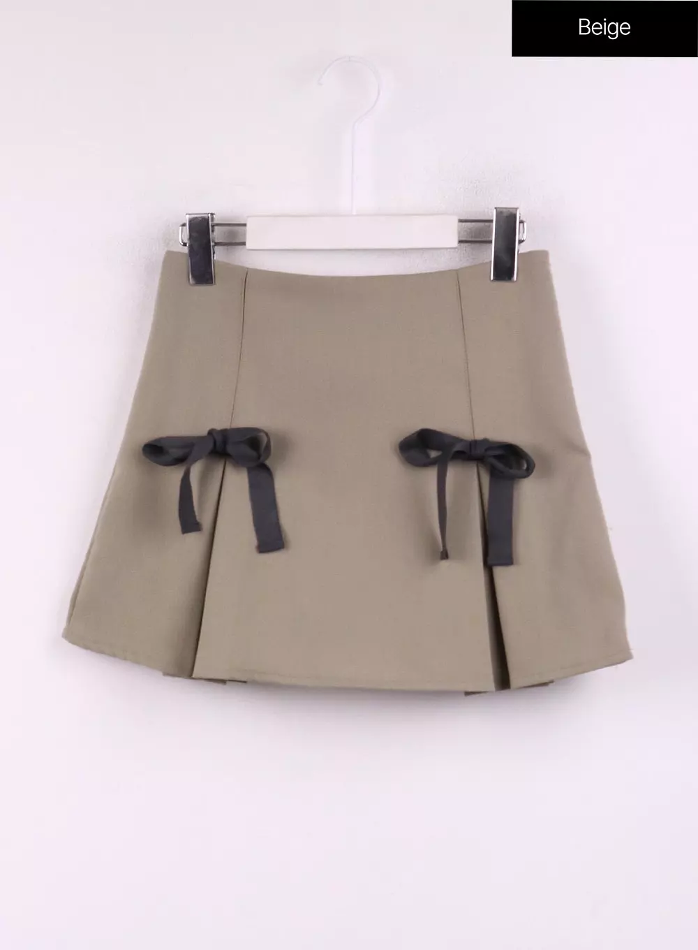 Ribbon Pleated Mini Skirt CJ429