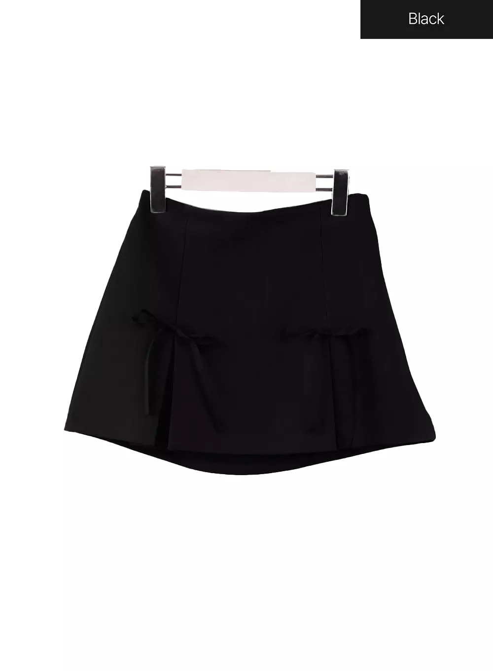 Ribbon Pleated Mini Skirt IF408