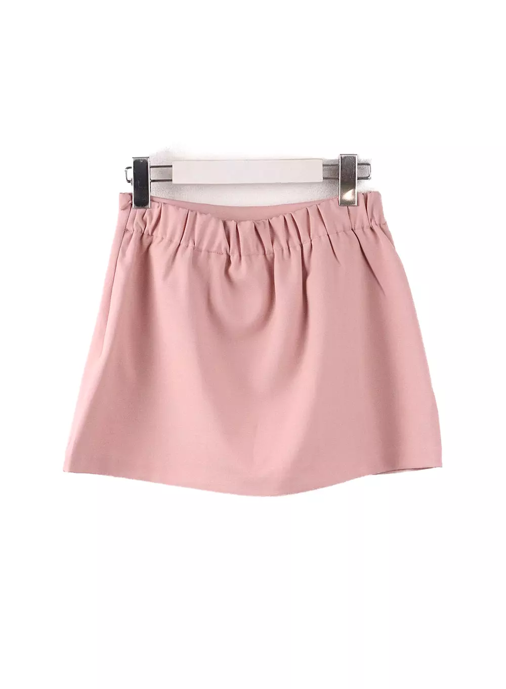 Ribbon Pleated Mini Skirt IF408