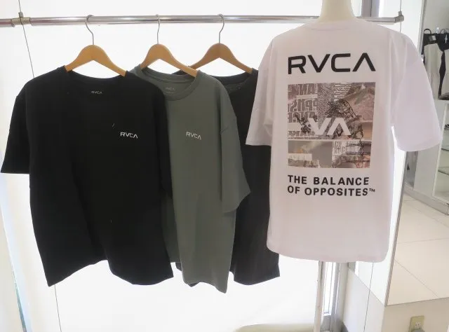 RVCA  |Paisley Unisex Street Style U-Neck Bi-color Short Sleeves