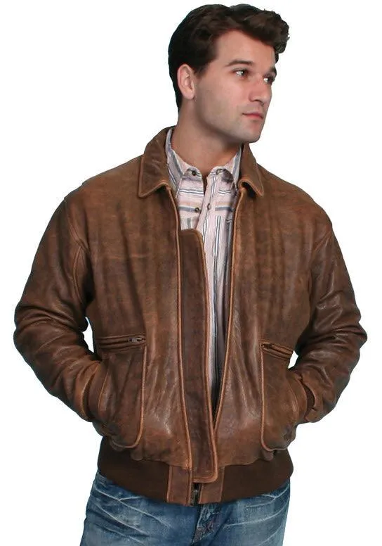 Scully Lambskin Bomber Jacket